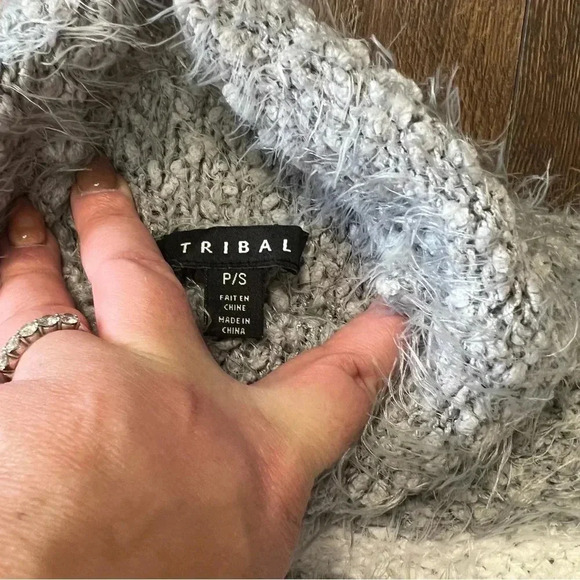 Tribal mock turtleneck sweater SZ SM - Picture 3 of 4